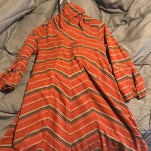 orange free people dress